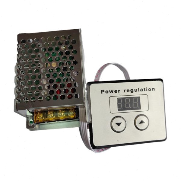 4000W 大功率可控硅 电子调压器 调光 调速 调温 数显配保险外壳