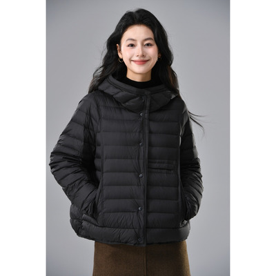 欧倪蜜 OUNIMI时尚百搭暖洋洋轻羽绒短款保暖白鸭绒羽绒服ZYD055