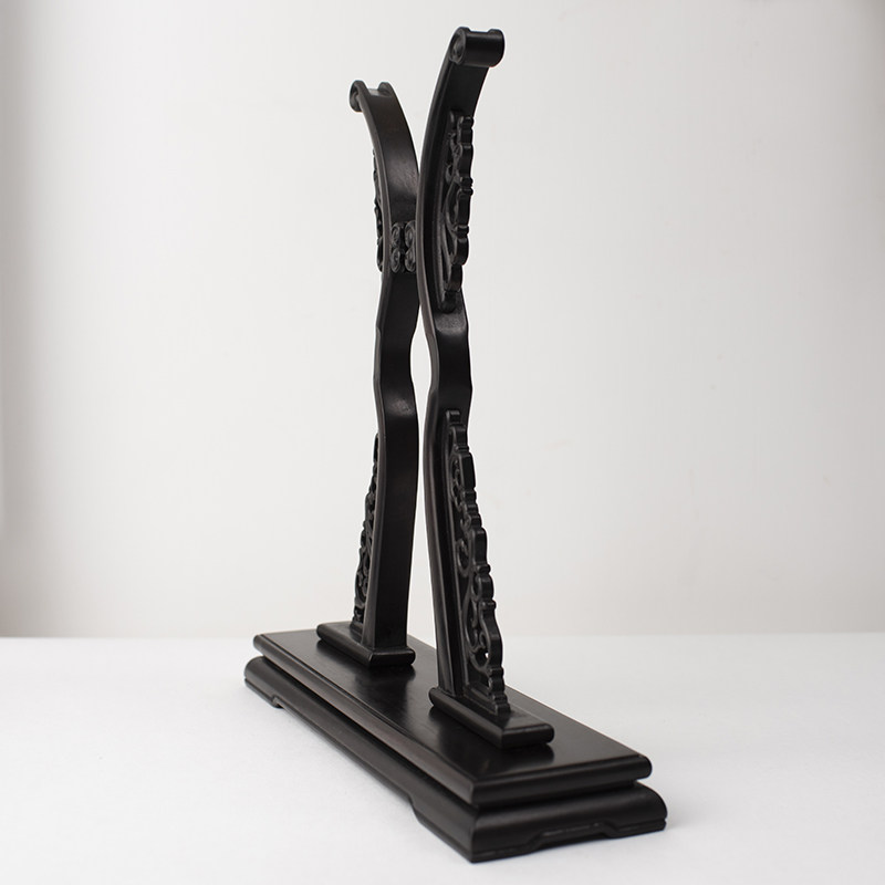 大尺寸扇架紫光檀黑檀扇托扇座,居家日用,扇子配件,淘宝优惠券,粉丝福利购,淘宝优惠卷