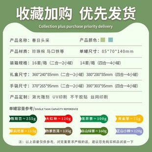 绿茶包装盒空礼盒龙井碧螺春半斤装茶叶礼盒装空盒子信阳毛尖包装