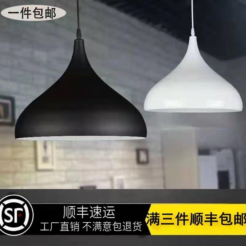 现代工业风吊灯单头个性店铺商用理发店锅盖复古饭店灯罩,家装灯饰光源,客厅吊灯,淘宝优惠券,粉丝福利购,淘宝优惠卷