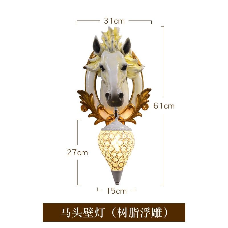 马到成功壁灯欧式复古装饰壁灯客厅走廊过道楼梯间电视背景墙壁灯