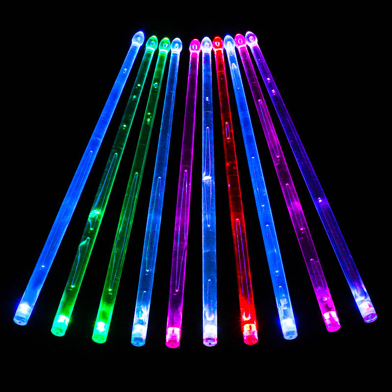 耐打鼓棒 架子鼓 发光架子鼓鼓棒 炫彩 荧光闪光夜光鼓锤鼓槌