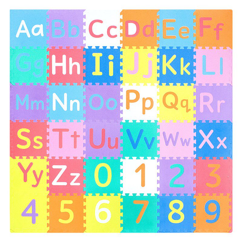 出口儿童拼接爬爬垫字母数字拼图垫客厅满铺卧室床边宝宝爬行地垫