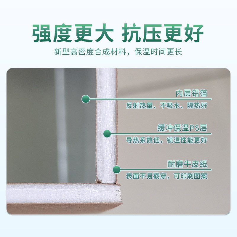 冷链纸箱铝箔保温箱可折叠快递运输水果蔬菜生鲜冻品泡沫包装箱子