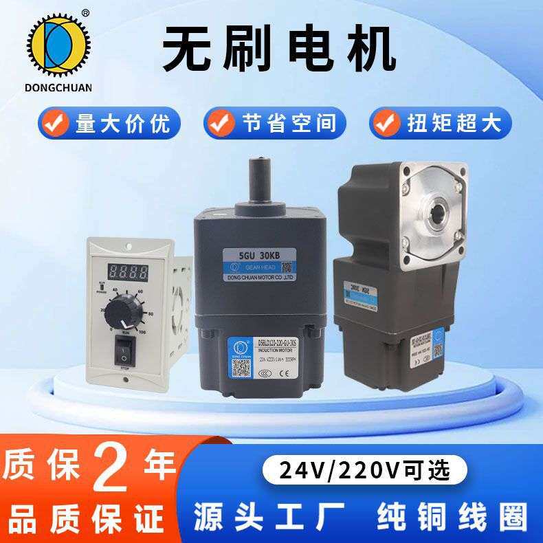 无刷电机交流减速微型调速220V变速直流马达恒扭矩力矩控制器一体