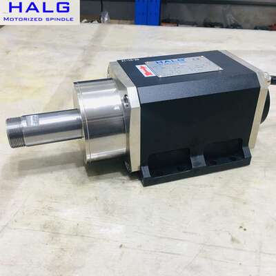 HALG厂家直供方形水冷3.70KW高速电主轴 ER25加长轴头24000转主轴