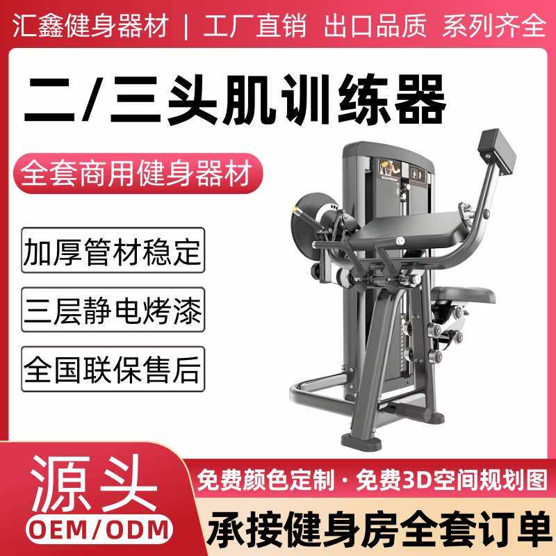 二三头肌训练器健身房商用二头肌三头肌力量器械居家健身器材大全