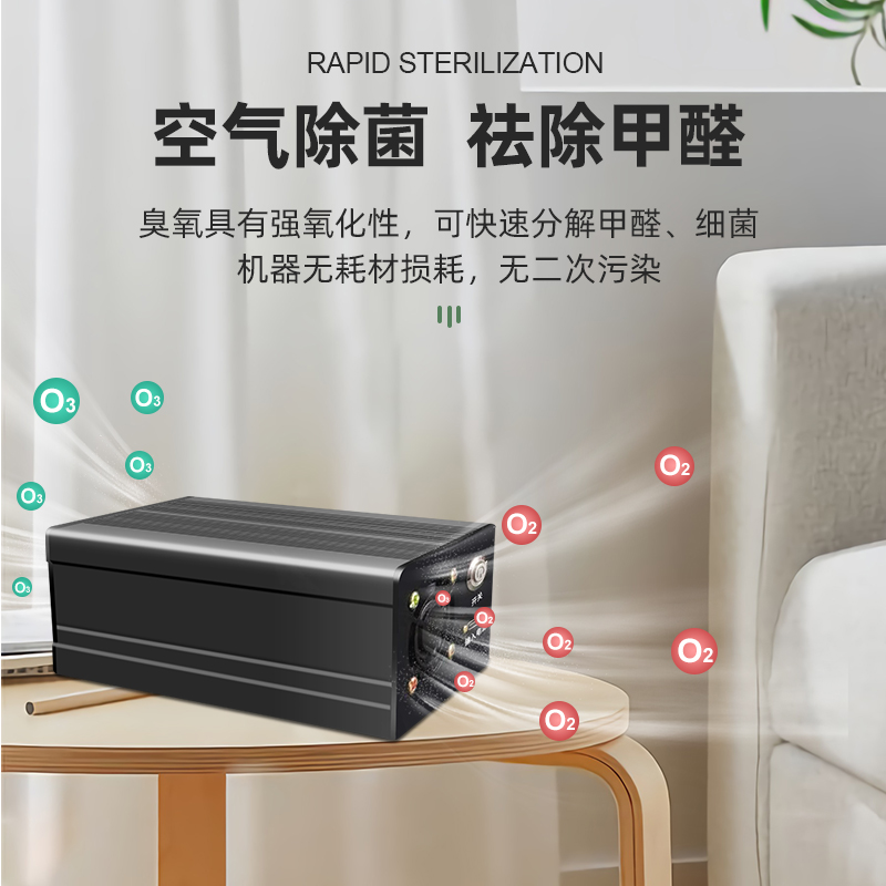 家用车载二合一臭氧消毒机发生器除甲醛异味空气净化杀菌消毒活氧