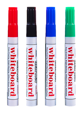 中柏SW228白板笔黑色水性可擦 除儿童彩色黑板笔画板笔写字板书写