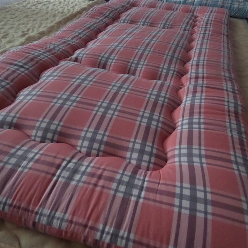 单人床垫打地舖学生宿舍褥子硬质棉垫办公室午休垫可折叠0.9x2.0