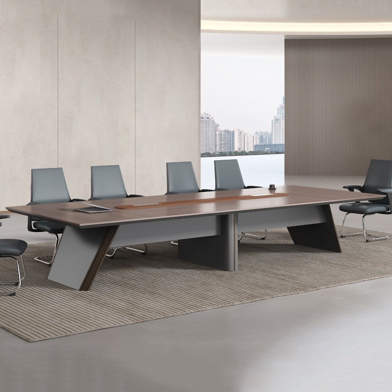 会议桌长桌简约现代会议室桌子会客大型接待培训长条办公桌椅组合