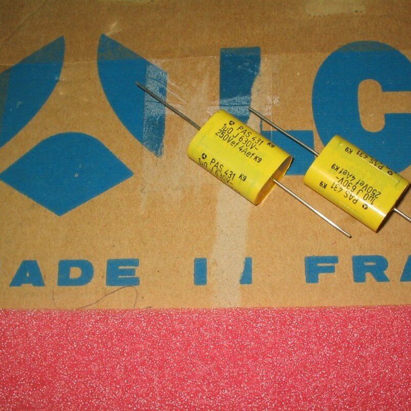 630V1UF法国 LCC 胆机发烧轴向薄膜电容 13*22*31MM 铜脚