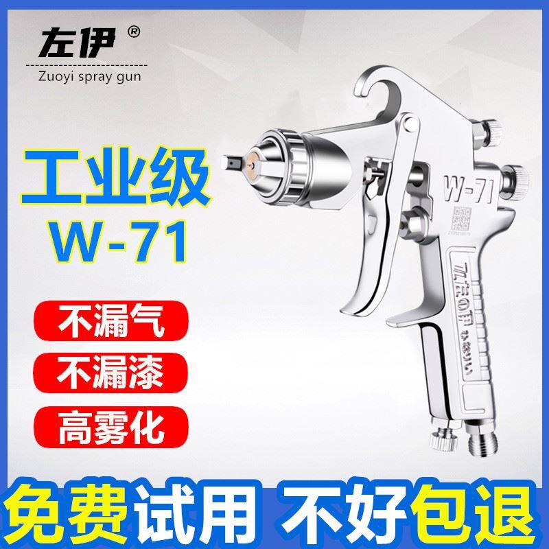 日本左伊W-101喷枪油漆喷抢 喷漆工具W-71家具汽车面漆气动喷漆枪