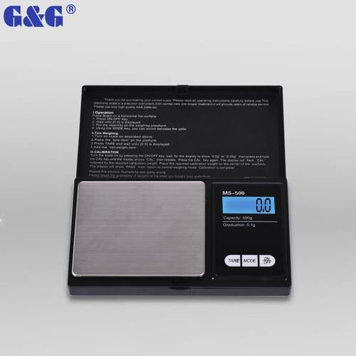 双杰MS系列100/200/300/500g/0.01g便携式口袋珠宝电子天平秤