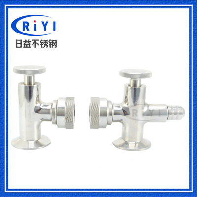 304食品卫生级快装液位计水位计带玻璃管不锈钢护套取样阀液位阀