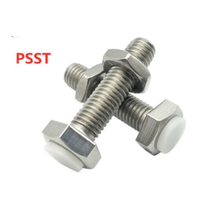 TDB76不锈钢外六角带聚缩醛止动螺栓型肩型螺丝PSST8-20/25/30/35