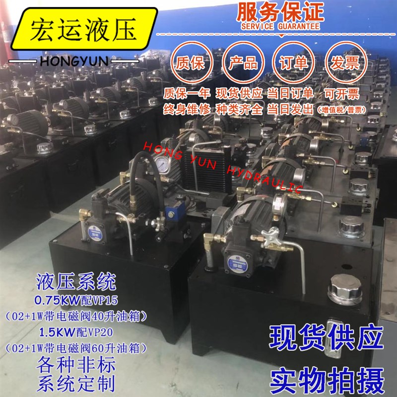 液压泵总成小型液压油缸液压站液压升降机千斤顶电动微型系统泵站