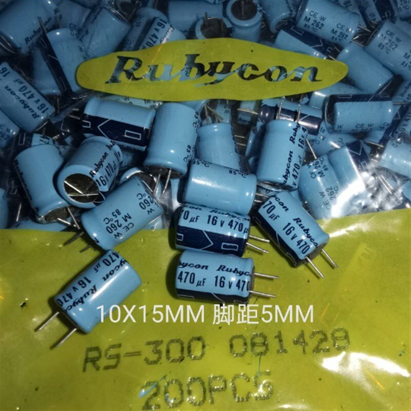 10个6元红宝石 RUBYCON 16V470UF TWSS CEW发烧电容日本产 K字顶