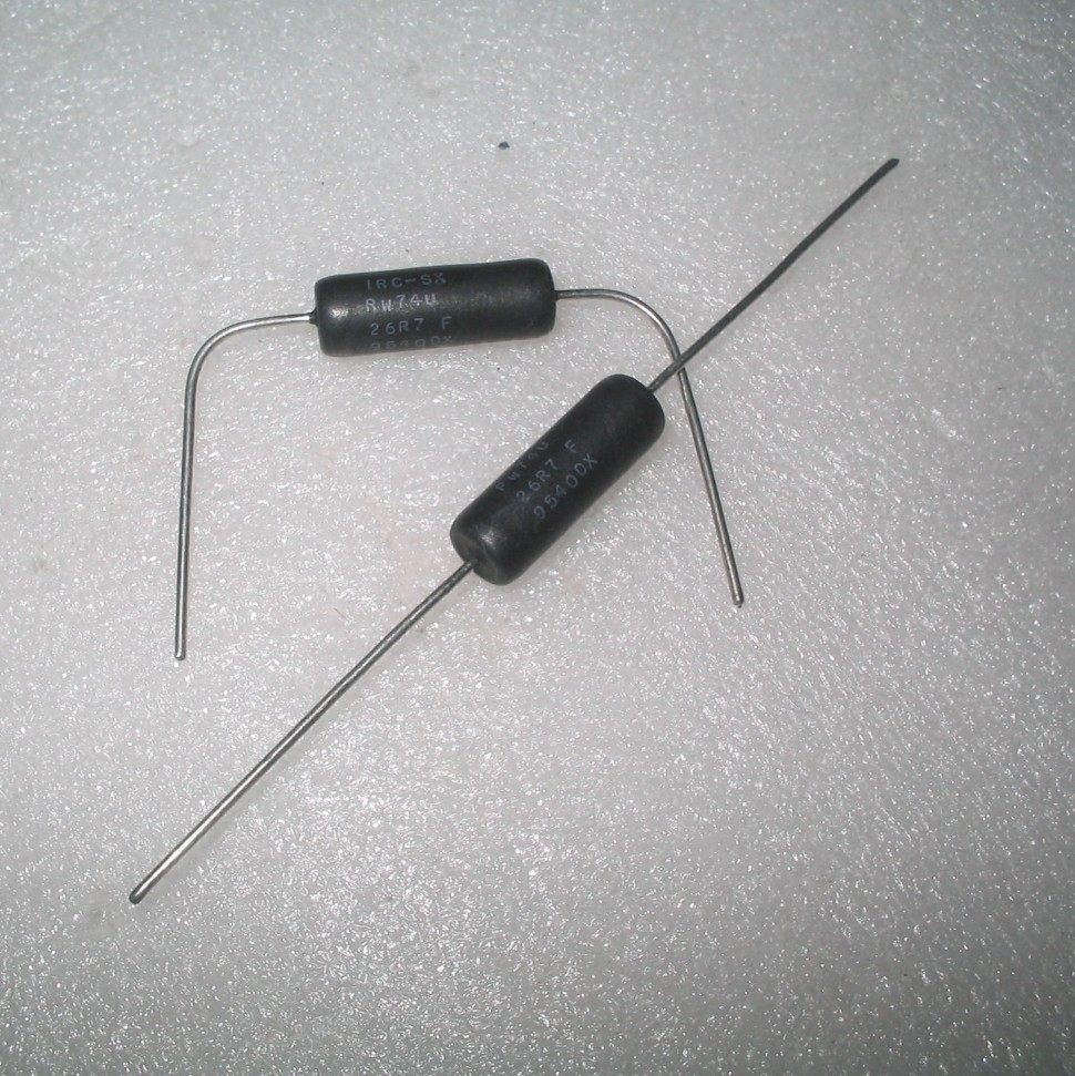 美国 IRC 5W 26R7 26.7R 1%  代27R 发烧电阻