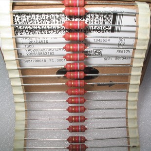 VISHAY 小体积大功率金属膜电阻 1K8 粗铜脚 1.8K 10个4元