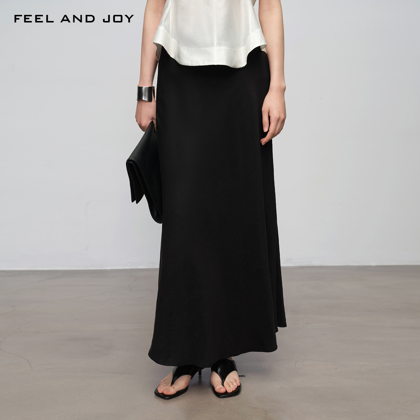 FEEL AND JOY春2026新款修身鱼尾半身裙雾感半裙A字裙显瘦中裙