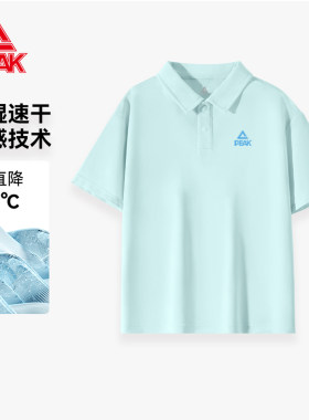 匹克童装男童短袖polo衫2026夏季新款舒适亲肤中大童速干短袖t恤