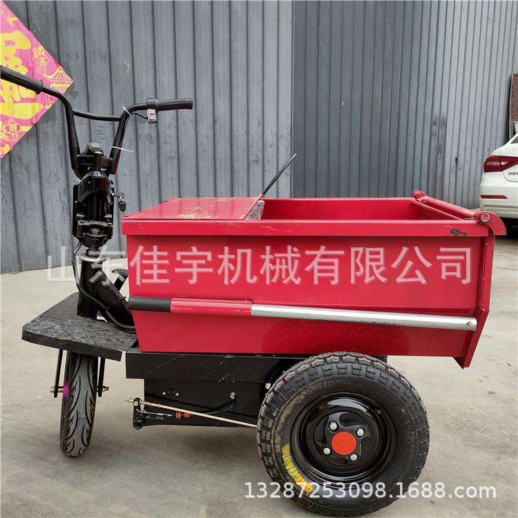 工地手推小型灰斗车乘坐式电动翻斗车可进电梯的工程车