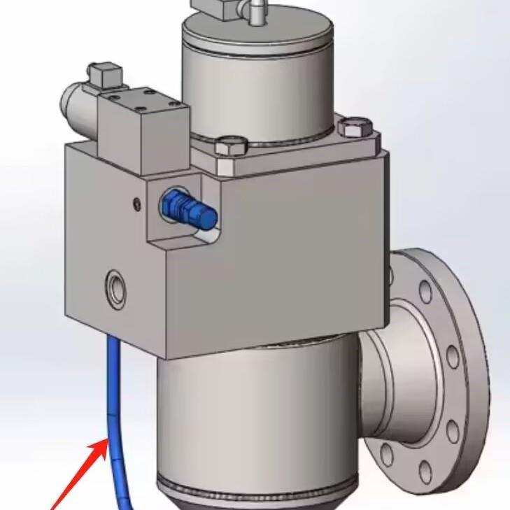 定制DN80旁通阀不锈钢材质电磁启动哈萨克斯坦油田用气动高温
