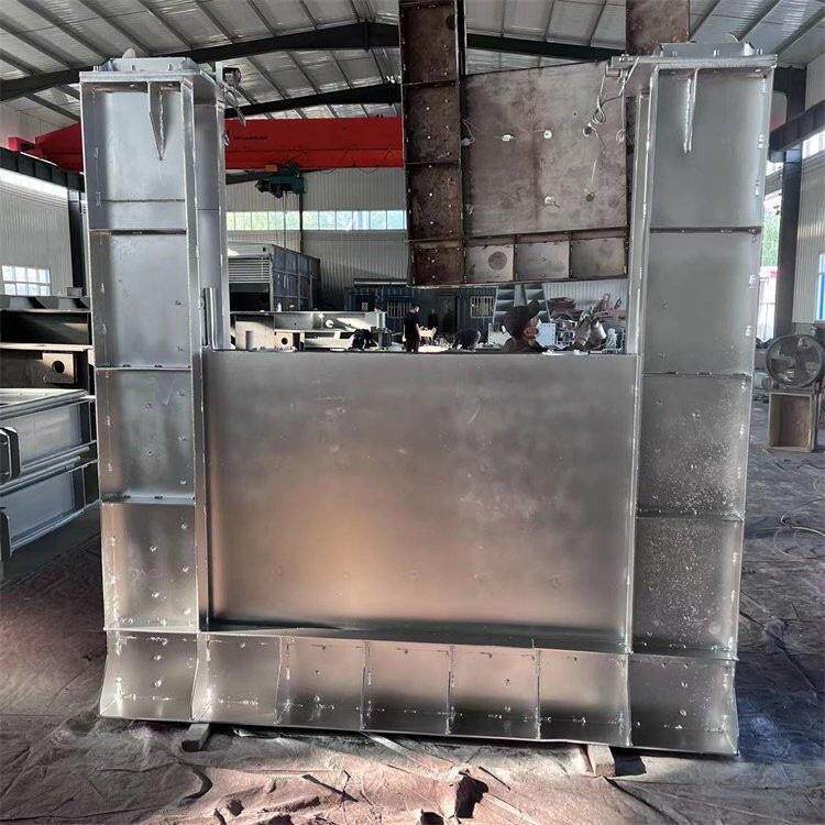 不锈钢液压下开式堰门PLC远程控制可调节堰门截流井限流闸门