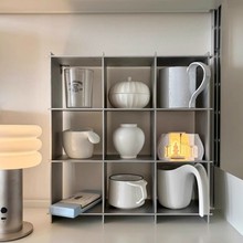 极简咖啡杯子不锈钢置物架多层桌面杯架茶杯收纳整不锈钢展示架