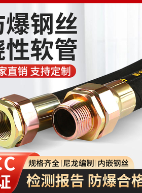BNG防爆软管挠性连接管4/6分DN20钢丝编织电线绕性扰性穿线接线管