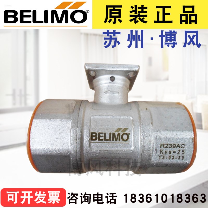 正品BELIMO搏力谋 R212AC R213AC电动二通调节球阀螺纹4分DN15