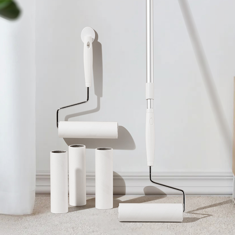 日式粘毛器滚筒滚刷替换纸芯粘毛沾毛滚筒纸黏纸滚撕纸沾毛神器