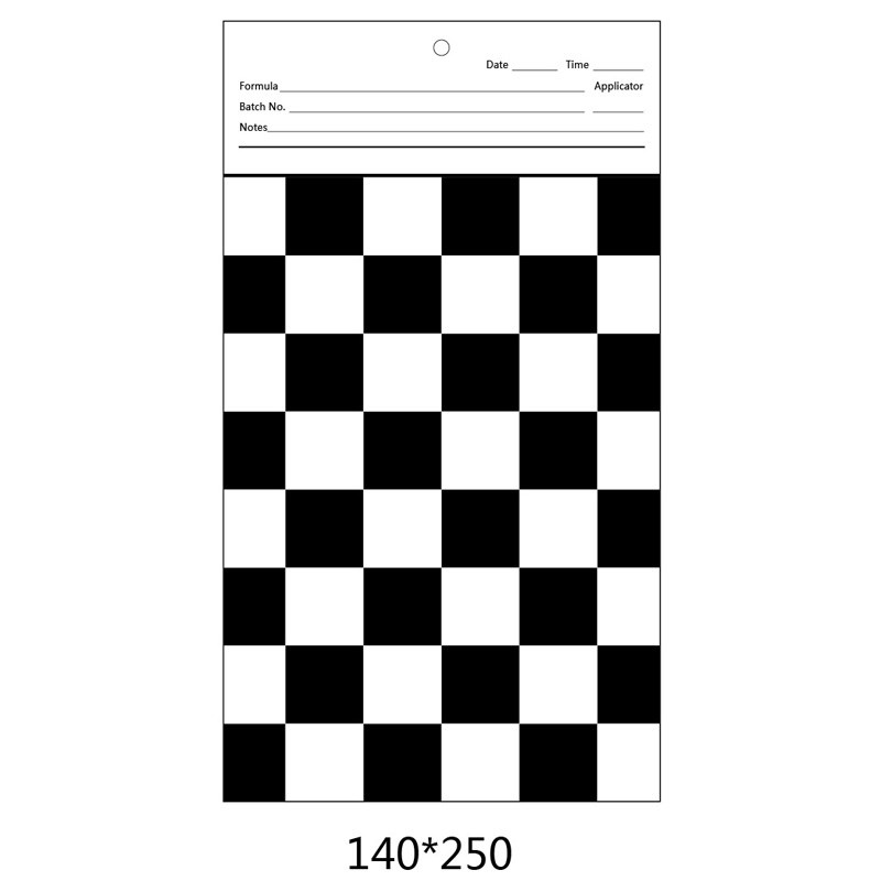 遮盖率测定卡纸斜纹黑白格对比率反射率测试卡纸涂膜打样遮盖力纸