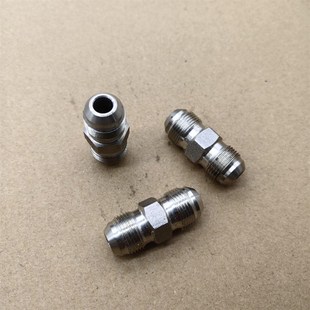 1细牙D型扩口黄油管高压接头304材料1414 转M14 不锈钢M14 1凸口