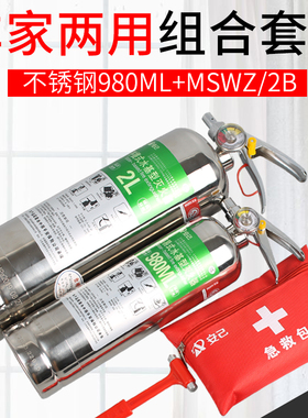 车载水基灭火器家用消防器材套装组合车用汽车便携式3C灭火器车检