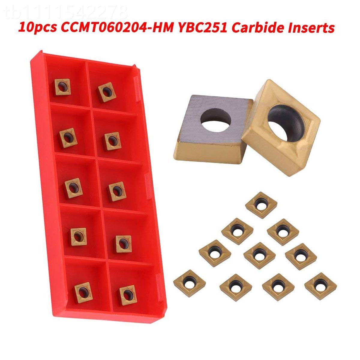 10个 CCMQQD金T060204-HM YC251B 数刀片硬质合刀控头插入件