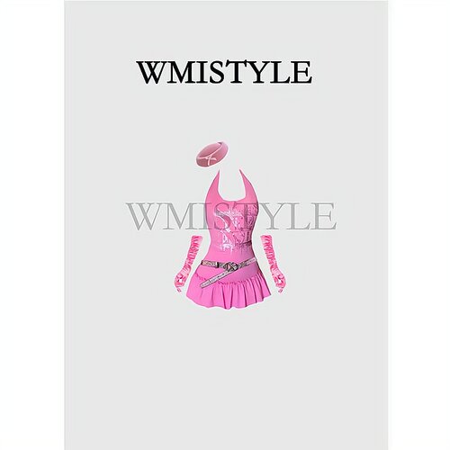 粉色修身舞台装女团kpop打歌服