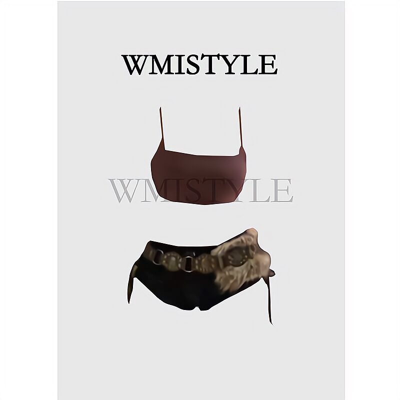 欧洲WMISTYLE 女dj穿搭夏日绝美漂亮吊带制服三件套酒吧派对套装