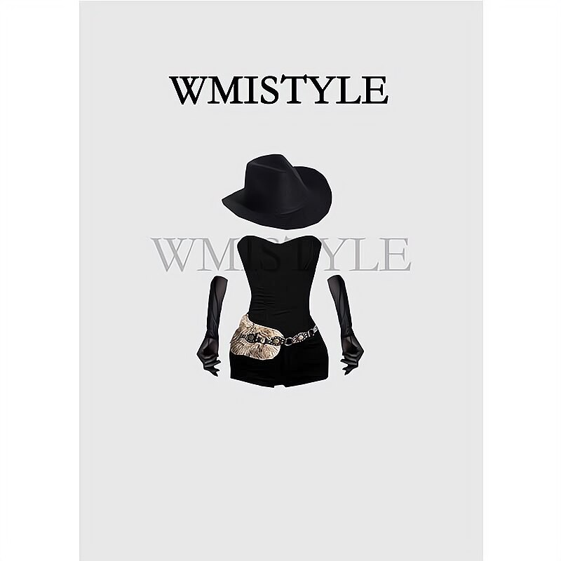 欧洲WMISTYLE设计 酒吧gogo女团韩舞商演甜辣黑色打歌领舞演出服