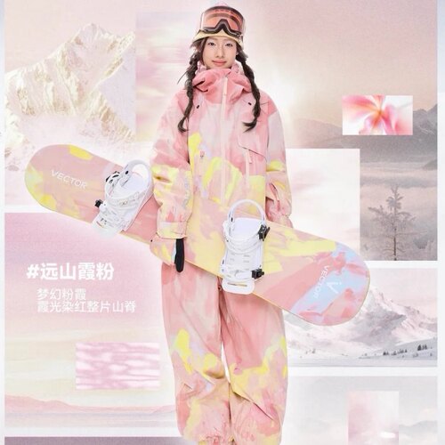 VECTOR玩可拓远山3L专业滑雪衣裤单双板防水外套男女滑雪服套装