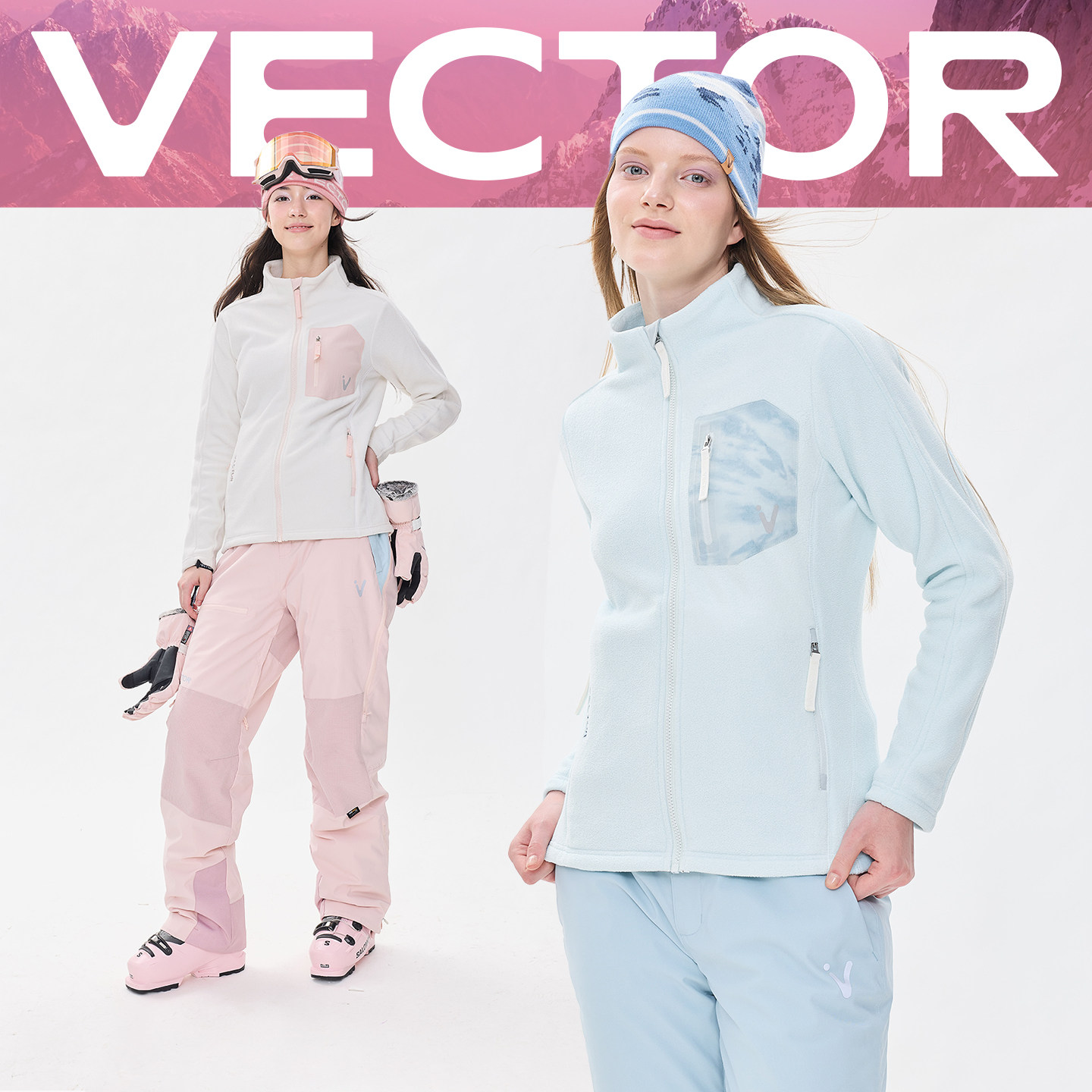 VECTOR轻量保暖修身开衫抓绒衣