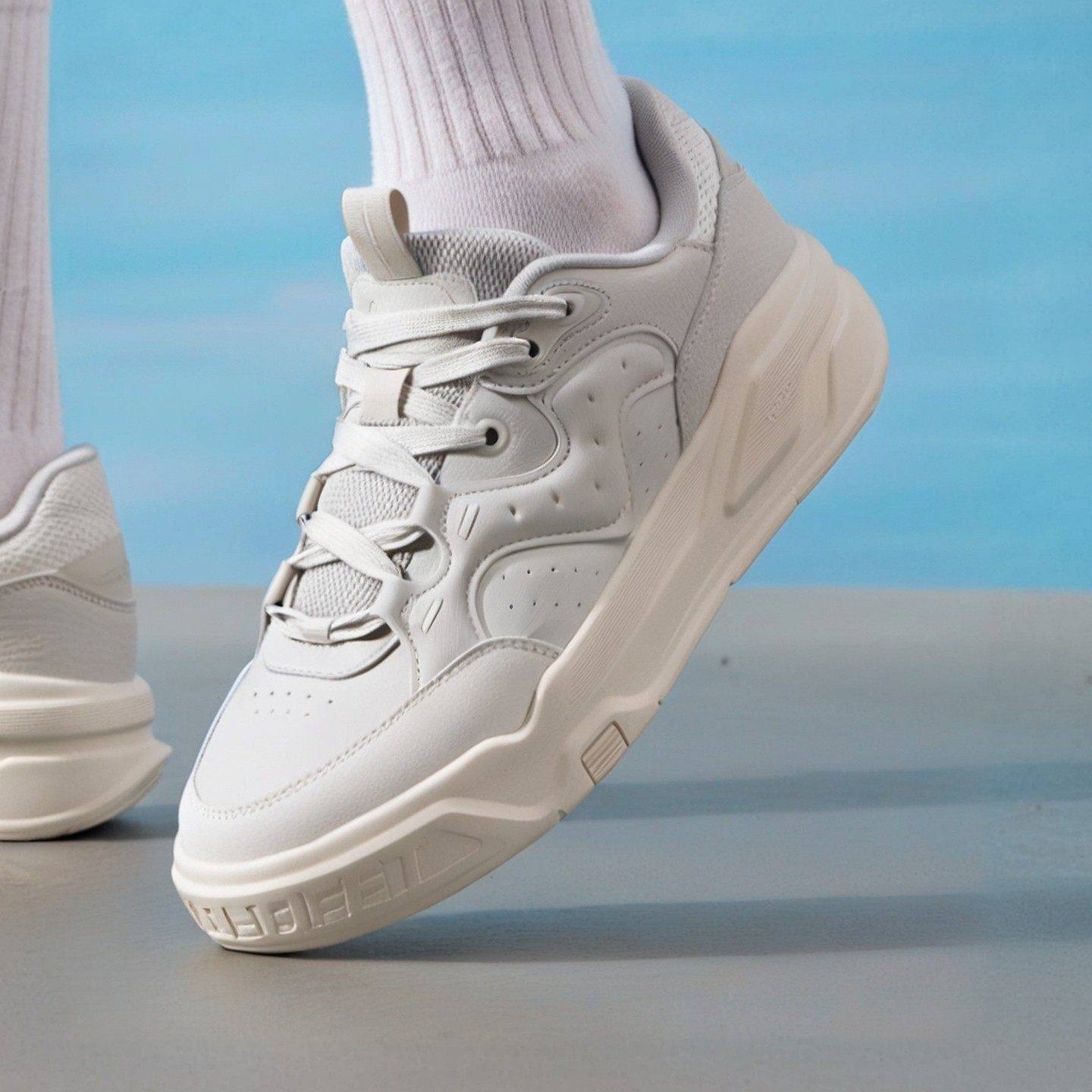 特步男鞋悠白|板鞋2025冬季新款潮流百搭休闲鞋青少年白色运动鞋,运动鞋new,跑步鞋,淘宝优惠券,粉丝福利购,淘宝优惠卷