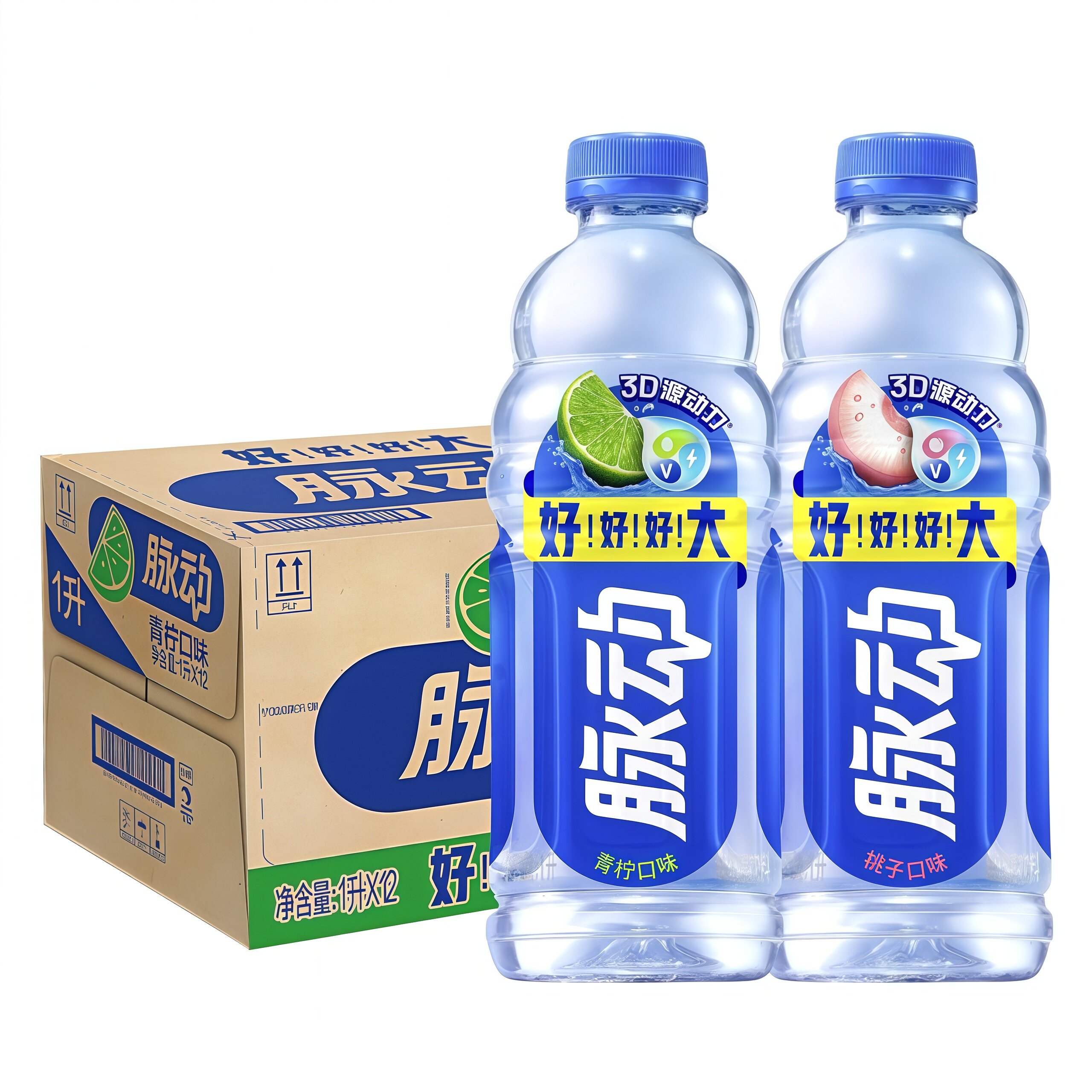 脉动饮料青柠味1L*12瓶整箱图片