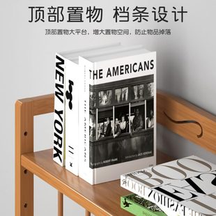 家用落地置物书架子客厅多层收纳实木学生简易小型桌面儿童书柜子