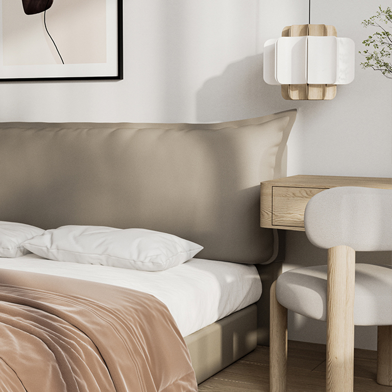 床头靠垫免洗猫j爪皮软包床头板榻榻米自粘床头软包大靠背垫