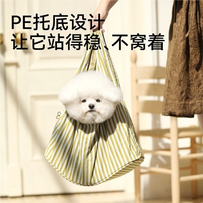 猫包便携外出猫咪外出包可露w头单肩帆布包小型犬宠物包大容量狗