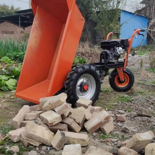 柴油三轮车灰斗运输斗车拉货爬坡车搬运手推车建筑工地翻斗车农用