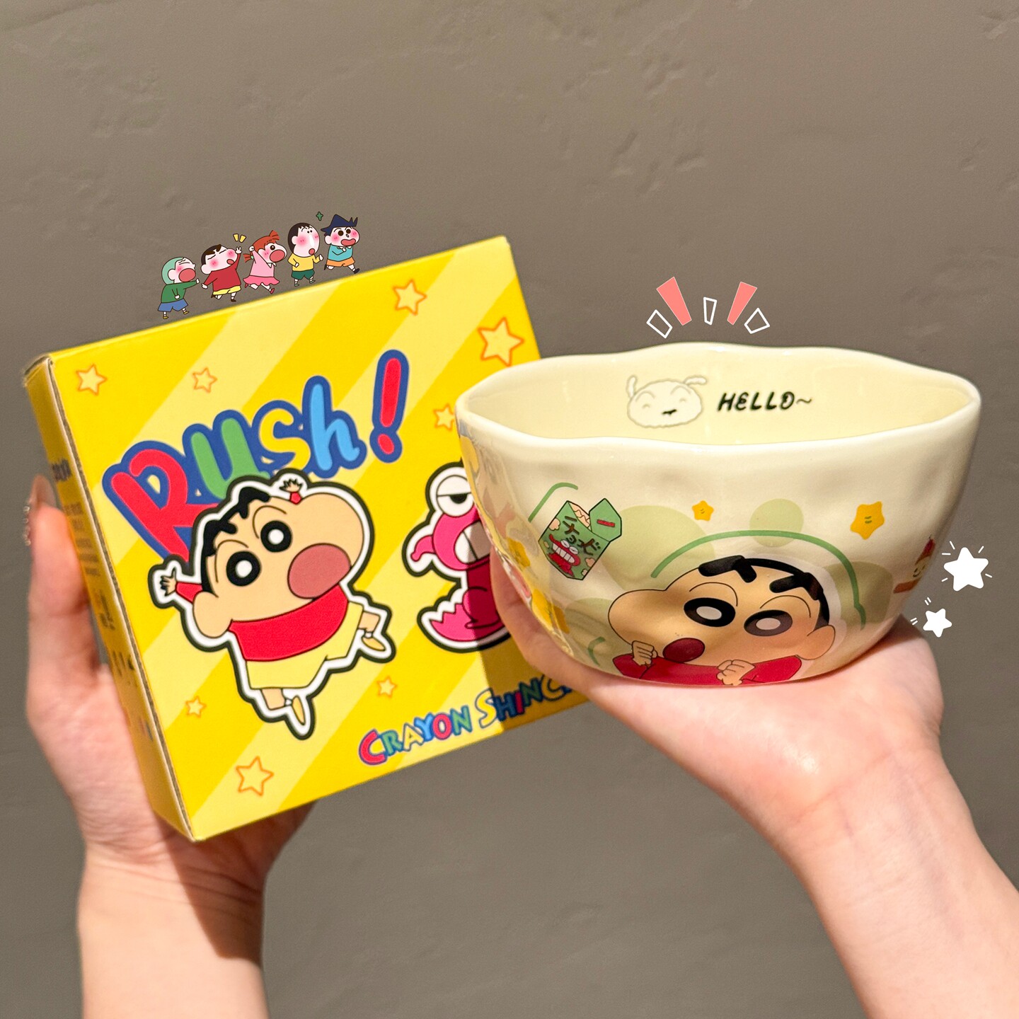 蜡笔小新陶瓷可爱饭碗图片